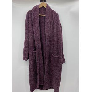 Barefoot Dreams CozyChic 509 Robe Plum Midi 2 M